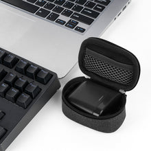 画像をギャラリービューアに読み込む, Geekria イヤホン キャリング ポーチ Bowers&Wilkins Pi8, Pi7 S2, Pi5 S2 ケース カバーと互換性あり、交換用保護耳栓 トラベル バッグ ケーブル収納付き (ダーク グレー)
