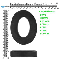 画像をギャラリービューアに読み込む, Geekria イヤーパッド Sport 互換性 パッド ゼンハイザー Sennheiser HD598, HD598SE, HD598CS, HD598SR, HD595, HD599, HD599 SE ヘッドホンに対応 パッド イヤー / イヤーカップ (冷却ジェル / ブラック)