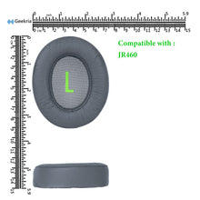 画像をギャラリービューアに読み込む, Geekria イヤーパッド QuickFit 互換性 パッド ジェイビーエル JBL JR460 ヘッドホンに対応 パッド イヤー / イヤーカップ プロテインレザー (グレー)