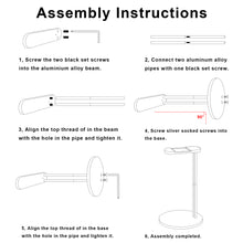 画像をギャラリービューアに読み込む, Geekria ヘッドホンスタンド アルミニウム合金 オーバーイヤー ヘッドホン、ゲームヘッドセット用の ホルダー, デスクディスプレイハンガー 頑丈なヘビーベース ーボーズ Bose QC35II, NC700, ソニー Sony WH-1000XM4, WH-1000XM3, オーディオテクニカ ATH -M50Xヘッドセット用と互換性 (Red)