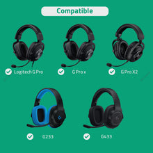 画像をギャラリービューアに読み込む, Geekria イヤーパッド QuickFit 互換性 パッド ロジクール Logitech G Pro/ ProX/ 433/ 233/ ProX2 ヘッドホンに対応 イヤパッド/イヤークッション/イヤーカップ ( プロテインレザー / ブラック )