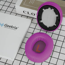 画像をギャラリービューアに読み込む, Geekria イヤーパッド QuickFit 互換性 パッド ジェイビーエル JBL JR460 ヘッドホンに対応 パッド イヤー / イヤーカップ プロテインレザー (ローズレッド)