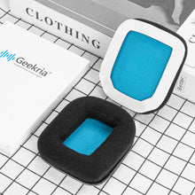 画像をギャラリービューアに読み込む, Geekria イヤーパッド Comfort 互換性 パッド ASTRO Gaming A20 ヘッドホンに対応 パッド イヤー / イヤーカップ ベロア (ブラックベロアブルーネット)