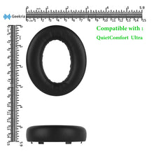 画像をギャラリービューアに読み込む, Geekria イヤーパッド QuickFit 互換性 パッド ボーズ BOSE QuietComfort Ultra, QC Ultra ヘッドホンに対応 パッド イヤー / イヤーカップ プロテインレザー (黒)
