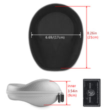画像をギャラリービューアに読み込む, Geekria UltraShell ケース 互換性あ Sennheiser HD598, V-MODA Crossfade Large-Sized Over-Ear ヘッドホンに対応 交換 保護 用のハードケース ハードシェルトラベルキャリングバッグ アクセサリー用のスペースがあり(銀)