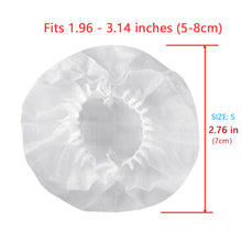 画像をギャラリービューアに読み込む, Geekria カバー 400個入(200ペア) ヘッドホンカバー 劣化防止、防塵 イヤーパッドカバー ストレッチニット 4-8CM ヘッドホン用 不織布 (小型 / ホワイト)