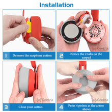 画像をギャラリービューアに読み込む, Geekria イヤーパッド QuickFit 互換性 パッド ビーツバイドクタードレ Beats Solo Pro Wireless (A1881) ヘッドホンに対応 パッド イヤー / イヤーカップ (プロテインレザー / グレー )