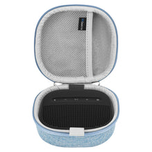 画像をギャラリービューアに読み込む, Geekria ハードシェルキャリングケース ボーズ Bose SoundLink Micro II Bluetoothスピーカー対応、ケーブル収納付きポータブルトラベルバッグ、キーチェーンフック付き保護ケース (ブルー)