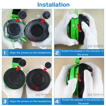 画像をギャラリービューアに読み込む, Geekria イヤーパッド QuickFit 互換性 パッド レイザー Razer Kraken 7.1 Chroma V2 USB Gaming Headset ヘッドホンに対応 イヤパッド/イヤークッション/イヤーカップ ( プロテインレザー / ブラック/ グリーン )