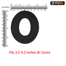 画像をギャラリービューアに読み込む, Geekria カバー 2 ペア 互換性 イヤーパッドカバー 劣化防止、防塵 ヘッドホン交換用 ストレッチニット 8-11CM ヘッドホン用 洗濯可 ( Medium / ブラック)