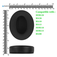 画像をギャラリービューアに読み込む, Geekria イヤーパッド Sport 互換性 パッド ゼンハイザー Sennheiser HDR120, RS120, RS110, RS115, HDR110, HDR115, RS100 ヘッドホンに対応 パッド イヤー / イヤーカップ 冷却ジェル (黒)