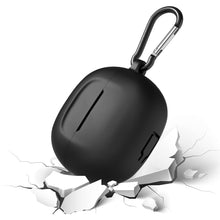 画像をギャラリービューアに読み込む, Geekria シリコンカバー 互換性カバースカルキャンディ Skullcandy Rail 対応 True Wireless Earbuds 充電ケースカバー 外装カバー キーホルダーフック付き、充電ポートアクセス可能(黒)