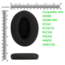 画像をギャラリービューアに読み込む, Geekria イヤーパッド Comfort 互換性 パッド ゼンハイザー Sennheiser PXC350 HD380 PC350 PC350 SE PXE350 HME95 HMEC250 HD380 PRO ヘッドホンに対応 パッド イヤー / イヤーカップ メッシュファブリック ( ブラック)