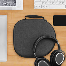 画像をギャラリービューアに読み込む, Geekria ケース Shield ヘッドホンケース 互換性 ハードケース 旅行用 ハードシェルケース レイフラット On-Ear/Over-Ear Headphones に対応 収納ポーチ付属 (ダークグレー)