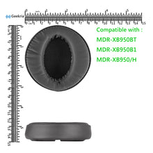 画像をギャラリービューアに読み込む, Geekria イヤーパッド QuickFit 互換性 パッド SONY MDR-XB950BT, MDR-XB950B1, MDR-XB950/H ヘッドホンに対応 パッド イヤー / イヤーカップ ( プロテインレザー / グレー )