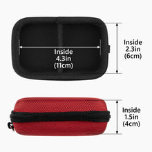 画像をギャラリービューアに読み込む, Geekria ヘッドホンアンププレーヤー UltraShell ケース FiiO M6、M7、M3K、E10K、Q1 Mark II、K3、A3、ソニー Sony NW-A55、S.M.S.L IQ、Sap-11、Shanling M1 対応 パーツ収納スペース付き保護キャリーバッグ (レッド)