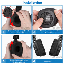 画像をギャラリービューアに読み込む, Geekria イヤーパッド Sport 互換性 パッド マーシャル Marshall Major, Major II, Major 2 ヘッドホンに対応 パッド イヤー / イヤーカップ ( 冷却ジェル / ブラック )