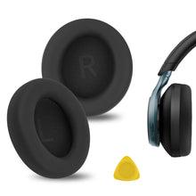 画像をギャラリービューアに読み込む, Geekria イヤーパッド互換性 パッド アンカー Anker Soundcore Space One ヘッドホンに対応 パッド イヤー / イヤーカップ プロテインレザー (黒)