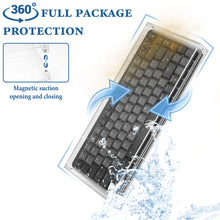 画像をギャラリービューアに読み込む, Geekria キーボード トラベルケース ロジクール Logicool MX メカニカル ミニ キーボードに対応、コンパクト ワイヤレス キーボード アクリル ダスト カバー、マグネット開閉、完全密閉保護 (クリア)