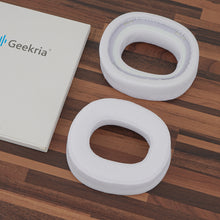 画像をギャラリービューアに読み込む, Geekria, メッシュ生地,交換用イヤーパッド,Logitech G735 ワイヤレスヘッドホンと互換性あり,イヤークッション,修理用パーツ,ホワイト