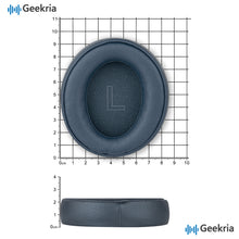 画像をギャラリービューアに読み込む, Geekria イヤーパッド QuickFit 互換性 パッド アンカー Anker Soundcore Life Q30, Soundcore by Anker Life Q35 ヘッドホンに対応 パッド イヤー / イヤーカップ ( プロテインレザー / オブシディアンブルー )