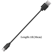 画像をギャラリービューアに読み込む, Geekria 充電ケーブル 互換性 Type-C 充電コード USB to USB-C スカルキャンディ Skullcandy Dime 3, Push XT, Indy Evo, Hesh Evo, Riff 2 に対応 (黒/30cm 2パック)