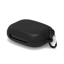 画像をギャラリービューアに読み込む, Geekria シリコンカバー 互換性 カバーアンカー Anker Soundcore AeroFit 2 対応 True Wireless Earbuds 充電ケース充電ケースカバー 外装カバーキーホルダーフック付き、充電ポートアクセス可能、フロントLED可視 (黒)