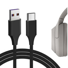 画像をギャラリービューアに読み込む, Geekria 充電ケーブル 互換性 Type-C 充電コード USB to USB-C ソニー Sony WH-1000XM6 WH-1000XM5 WH-1000XM4 ULT WEAR WH-XB920N WH-XB910N CH710N に対応 (黒/120cm)