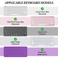 画像をギャラリービューアに読み込む, Geekria コンパクト キーボード ケース、携帯電話とタブレット ホルダー付きヴィーガン レザー トラベル ケース、ロジクール Logicool K380/Pebble Keys 2 K380s、Magic Keyboard 対応キーボード ケース (ダーク グレー)