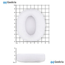 画像をギャラリービューアに読み込む, Geekria イヤーパッド Comfort 互換性 パッド ゼンハイザー Sennheiser HD4.50BT, HD4.50BTNC, HD4.40BT, HD4.30G, HD4.20S, HD458BT, HD450, HD450BT, HD400S, HD350BT ヘッドホンに対応 パッド イヤー / イヤーカップ (メッシュファブリック/白)