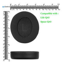 画像をギャラリービューアに読み込む, Geekria イヤーパッド Sport 互換性 パッド アンカー Anker Soundcore Life Q45, Space Q45 ヘッドホンに対応 パッド イヤー / イヤーカップ 冷却ジェル (黒)