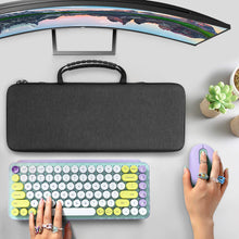 画像をギャラリービューアに読み込む, Geekria 75% キーボードケース、ハードシェルトラベルキャリーバッグ、コンパクトな84キーコンピューターメカニカルゲーミングキーボード用、ロジクール Logicool POP Keys/ POP ICON Combo/ MX Mechanical Miniに対応 (ダークグレー)