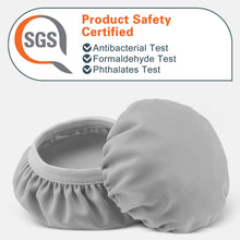 画像をギャラリービューアに読み込む, Geekria カバー 2 ペア 互換性 イヤーパッドカバー (SGS認証済) 劣化防止、防塵 ヘッドホン交換用 ストレッチニット 8-11CM ヘッドホン用 洗濯可 ( Medium / グレー)