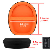 画像をギャラリービューアに読み込む, Geekria ケース Shield ヘッドホンケース 互換性 ハードケース 旅行用 ハードシェルケース ゼンハイザー Sennheiser, Mpow, シュア Shure, ロジクール Logitech に対応 収納ポーチ付き (Black)