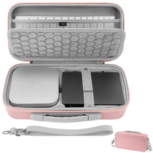 画像をギャラリービューアに読み込む, Geekria デスクトップコンピューターハードトラベルケース、アップル Apple 2024 Mac Mini M4 / Mini M4 Pro 対応、Magicキーボード、マウス、トラックパッド、アクセサリー収納可能 (ピンク)