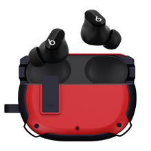 画像をギャラリービューアに読み込む, Geekria TPU カバー 互換性 カバー Beats Studio Buds 対応 True Wireless Earbuds 充電ケース充電ケースカバー 外装カバー キーホルダーフック付き、充電ポートアクセス可能 (Black)
