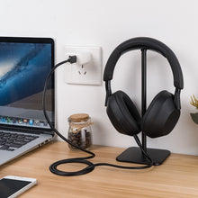 画像をギャラリービューアに読み込む, Geekria PUレザー充電ケーブル 互換性 Type-C 充電コード USB to USB-C ソニー Sony WH-1000XM5 1000XM4 1000XM3 XB910N XB900N CH710N H910N XB700 CH510 に対応 (黒/120cm)