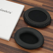 画像をギャラリービューアに読み込む, Geekria イヤーパッド 互換性 パッド INFURTURE H1ヘッドホンに対応 パッド イヤー / イヤーカップ プロテインレザー (黒)