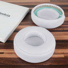 画像をギャラリービューアに読み込む, Geekria イヤーパッド QuickFit 互換性 パッド モンスター Monster Beats Pro Detox ヘッドホンに対応 パッド イヤー / イヤーカップ ( プロテインレザー / 白い )