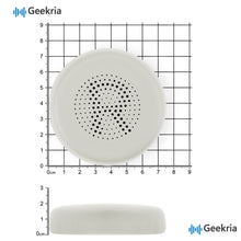 画像をギャラリービューアに読み込む, Geekria イヤーパッド QuickFit 互換性 パッド JLab Go Lux ANC Wireless ヘッドホンに対応 パッド イヤー / イヤーカップ ( プロテインレザー/クラウドホワイト)