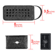 画像をギャラリービューアに読み込む, Geekria フェルトスピーカーケース カバー 互換性カバースカルキャンディ Skullcandy Terrain XL に 対応 保護用の防水ソフトスキン、スピーカーケース (黒)