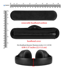 画像をギャラリービューアに読み込む, Geekria ヘッドバンドカバー + パッド セット ATH Bose Beats EDIFIER Hyperx JBL Logitech Plantronics Sennheiser Skullcandy Sony に対応 ヘッドホンパッド Velour Pad ( ブラック / M )