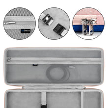 画像をギャラリービューアに読み込む, Geekria 75% キーボードケース、ハードシェルトラベルキャリーバッグ、84キーワイヤレスポータブルキーボード用、ロジクール Logicool MX Mechanical Mini/ロジクール Logicool POP Keys/ロジクール Logicool POP ICON Comboに対応 (ピンク&ブルー)