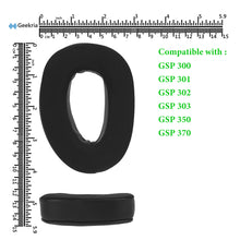 画像をギャラリービューアに読み込む, Geekria イヤーパッド Sport 互換性 パッド ゼンハイザー Sennheiser GSP 300, GSP 301, GSP 302, GSP 303, GSP 350, GSP 370 ヘッドホンに対応 パッド イヤー / イヤーカップ 冷却ジェル (ブラック )