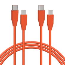 画像をギャラリービューアに読み込む, Geekria 充電ケーブル 互換性 Micro-USB 充電コード USB-C to Micro-USB ジェイビーエル JBL LIVE 500BT, LIVE 50BTNC, TUNE750BTNC, TUNE600BTNC に対応 (オレンジ/120cm 2個)