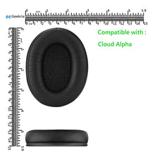画像をギャラリービューアに読み込む, Geekria イヤーパッド QuickFit 互換性 パッド HyperX Cloud Alpha Gaming ヘッドホンに対応 パッド イヤー / イヤーカップ (プロテインレザー / ブラック)
