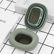 画像をギャラリービューアに読み込む, Geekria イヤーパッド Comfort 互換性 パッド アップル Apple AirPods MAX (A2096), AirPodsMAX2 (A3184) ヘッドホンに対応 パッド イヤー / イヤーカップ (メッシュファブリック/緑)