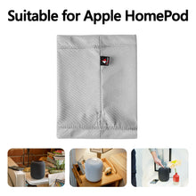 画像をギャラリービューアに読み込む, Geekria Lycra スピーカー カバー アップル Apple HomePod 2/1 スマート スピーカー ダスト カバー用 (グレー)