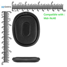 画像をギャラリービューアに読み込む, Geekria イヤーパッド互換性 パッド ソニー Sony MDR-NC40 ヘッドホンに対応 パッド イヤー / イヤーカップ ( プロテインレザー / ブラック )