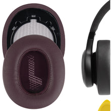 画像をギャラリービューアに読み込む, Geekria イヤーパッド QuickFit 互換性 パッド ジェイビーエル JBL LIVE 500BT ヘッドホンに対応 パッド イヤー / イヤーカップ (プロテインレザー / 赤)